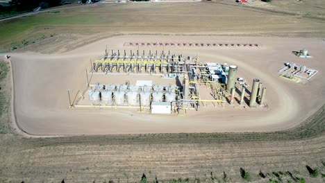 slow drift over a hydraulic fracturing pad