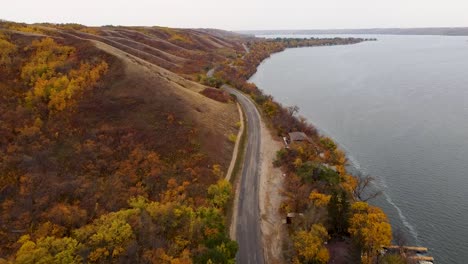 flying straight down qu'appelle valley saskatchewan