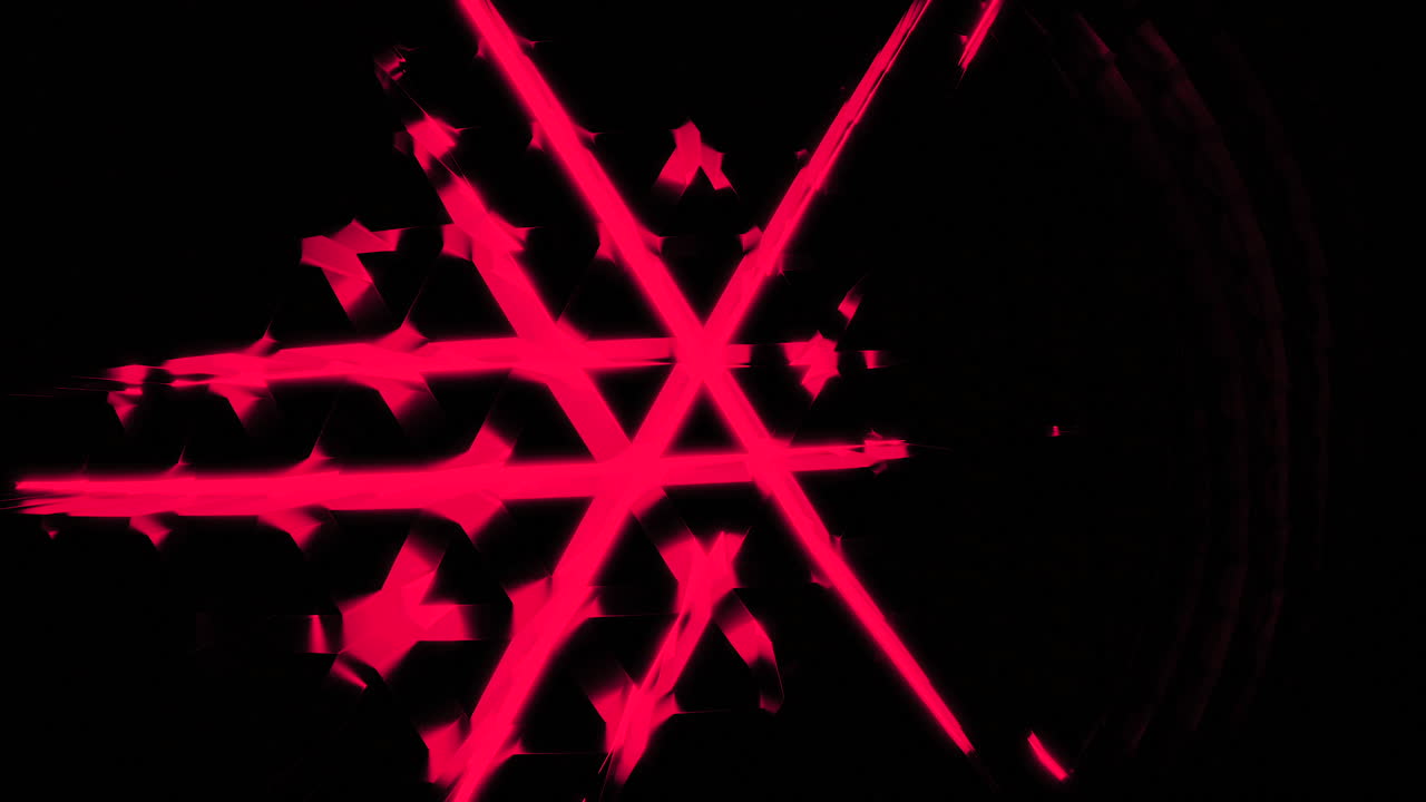 어두운 배경에 추상적인 빨간 선