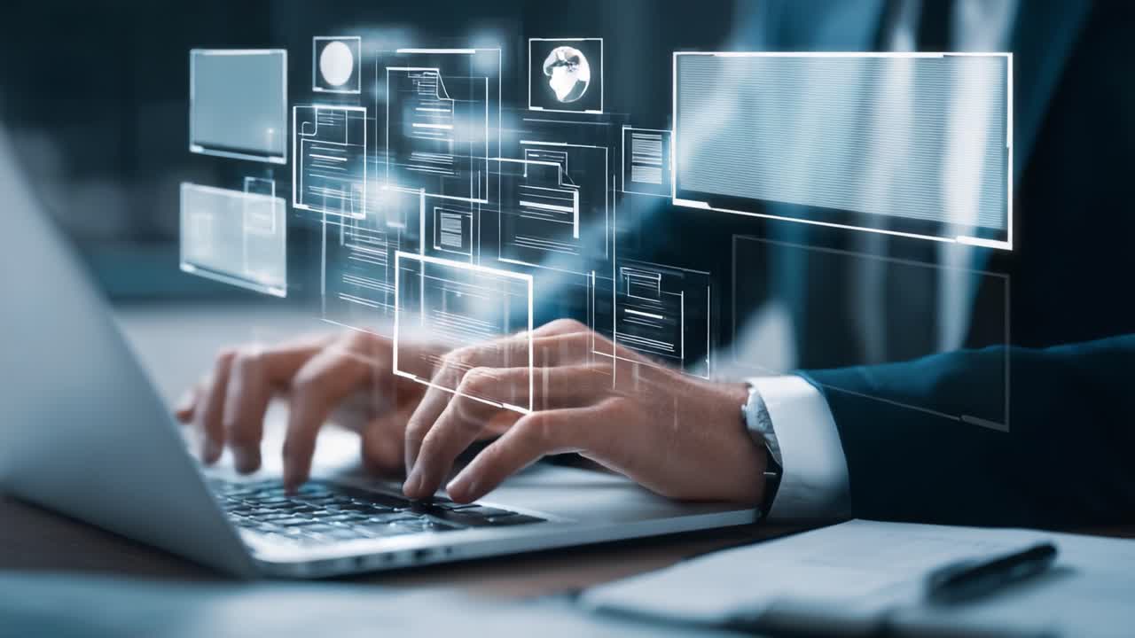 A Professional Individual Engaged in Data Management and Analysis, Utilizing Modern Technology to Process Information in an Office Environment