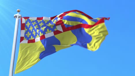 bandera del departamento de saona y loira en borgoña franca comte, francia.
