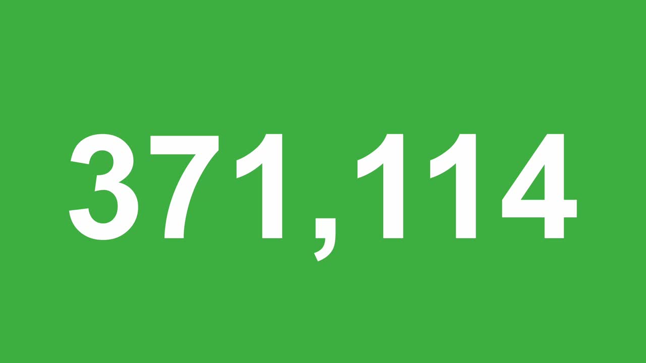 Random Numbers Scrolling on Green Screen Background Matrix Style Digital Animation