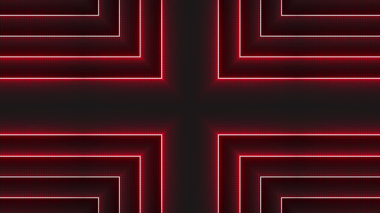 Abstract Geometric Pattern with Red Light