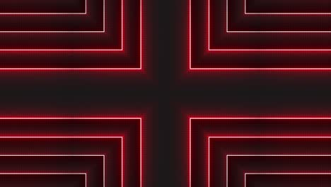 abstract geometric pattern with red light