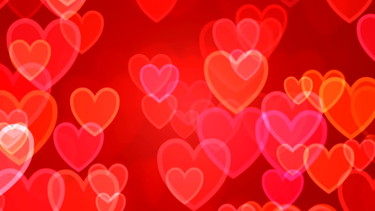 fondo de corazones rojos