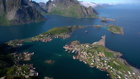 Imágenes-Aéreas-De-Las-Islas-Del-Archipiélago-Lofoten