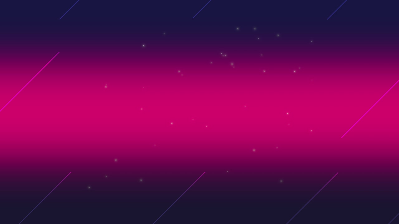 Animation abstract neon red lines motion disco background