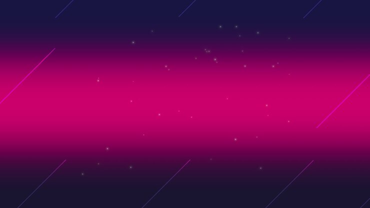 Animation abstract neon red lines motion disco background
