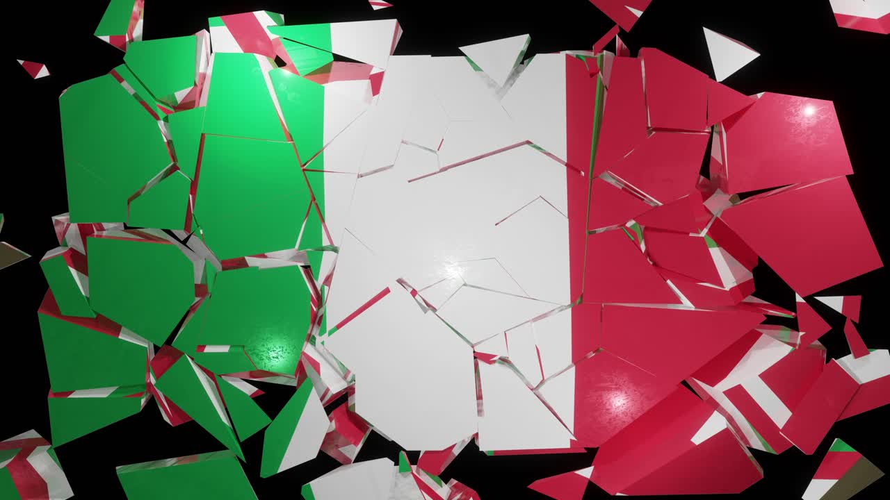 이탈리아 발 붕괴 유로 이탈리아 4k