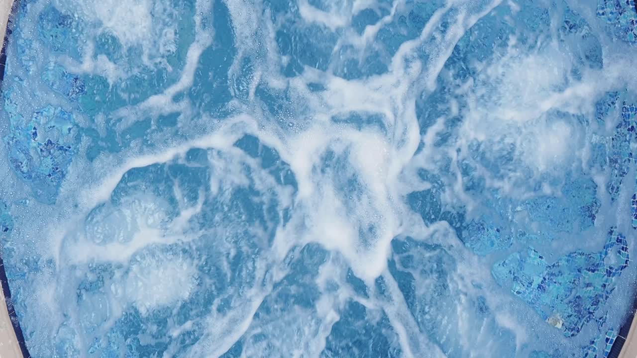 Bubbling water in a jacuzzi