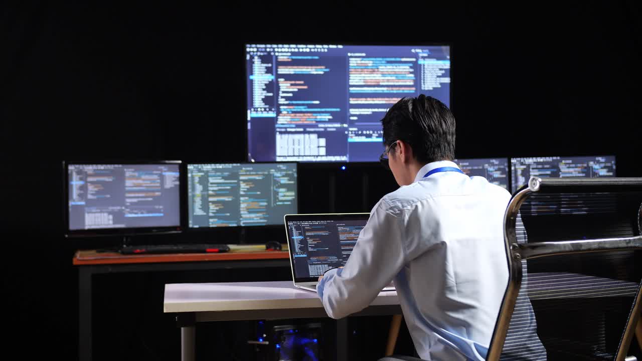 desarrollador de software en el trabajo