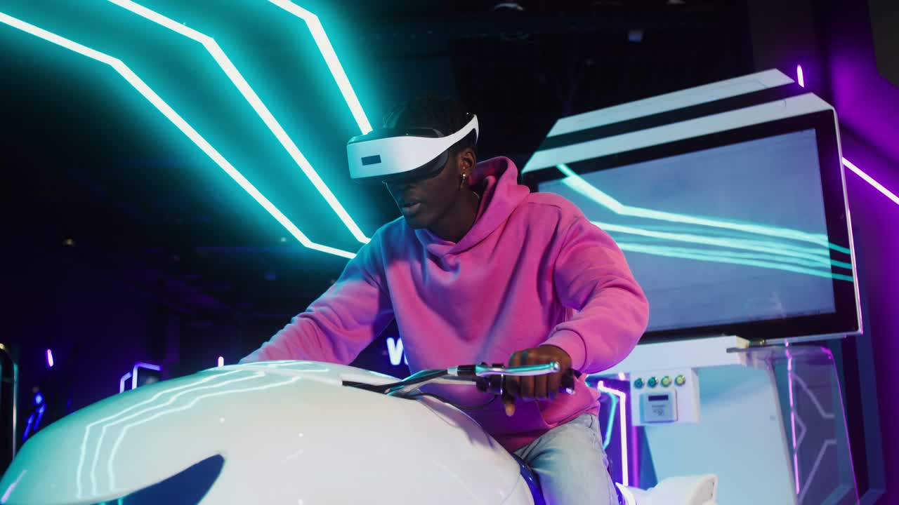 Man enjoying a VR game