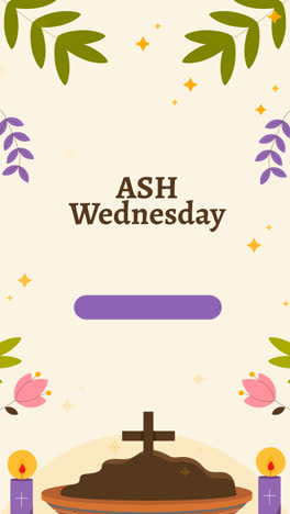 Motion-Graphic-of-Flat-vertical-poster-template-for-religious-ash-wednesday-celebration