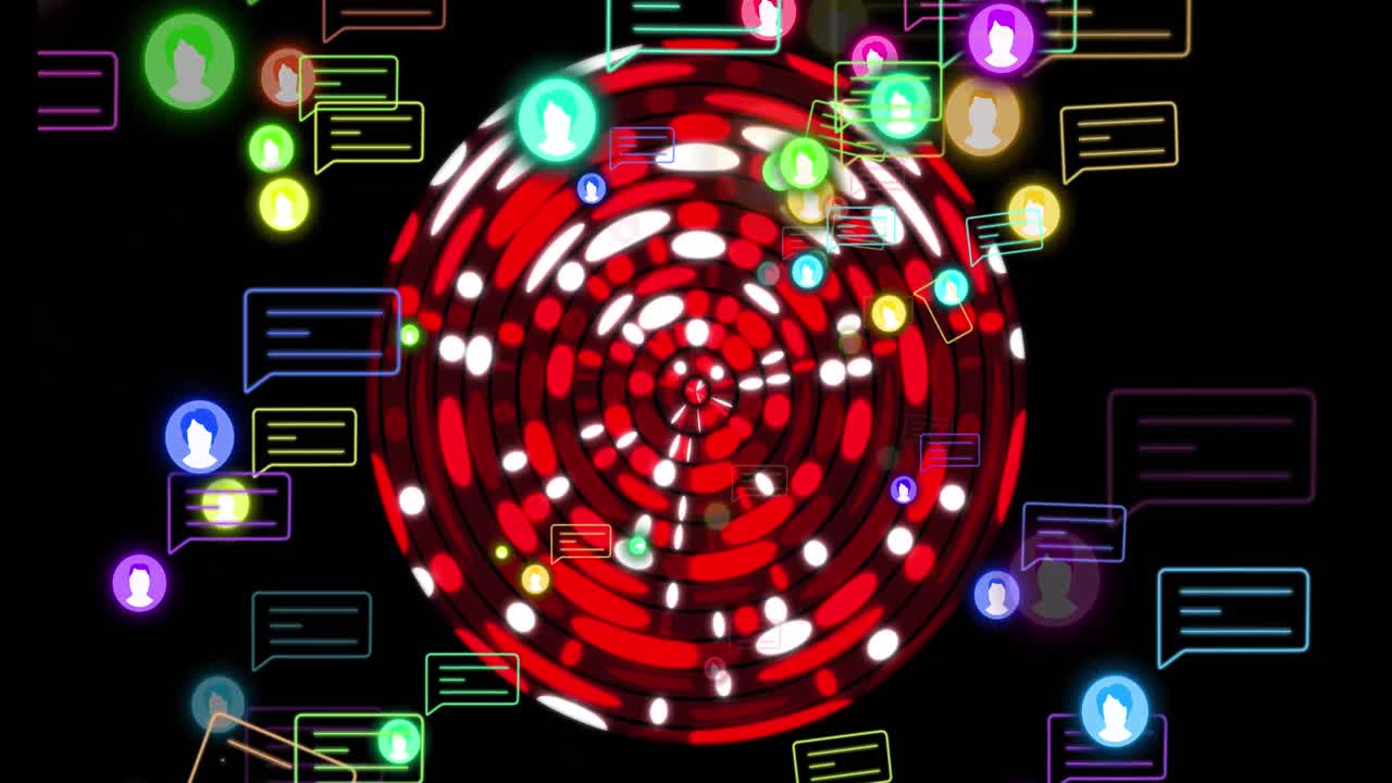 모양 위의 미디어 아이콘의 애니메이션