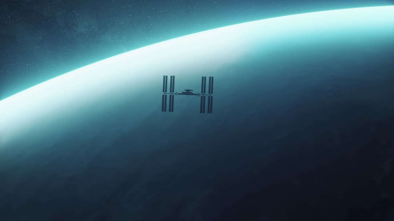 도에 있는 국제 우주 정거장