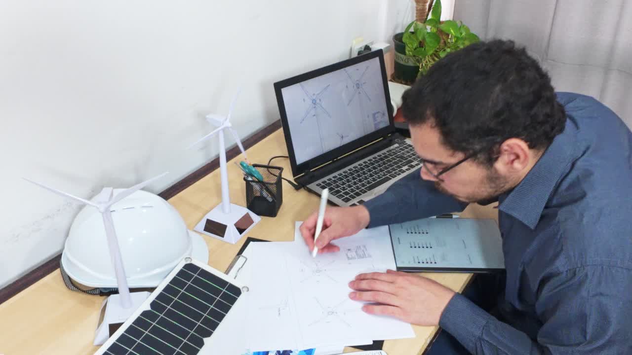 Engineer Cross-Referencing Designs for a Wind Energy Project