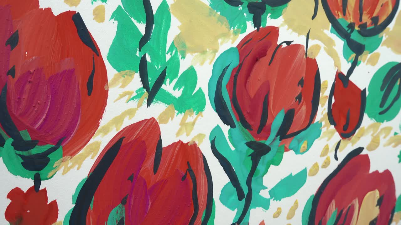 花の抽象画