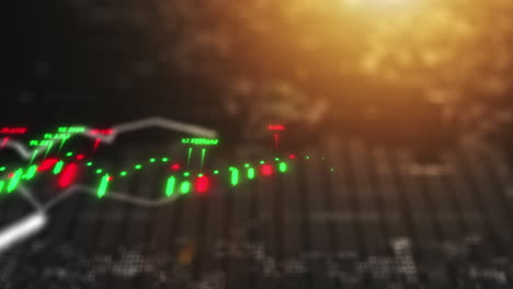 mercado de valores, digital y criptográfico de velas