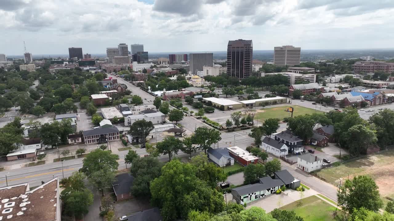 Aerial View of Downtown Columbus, Georgia