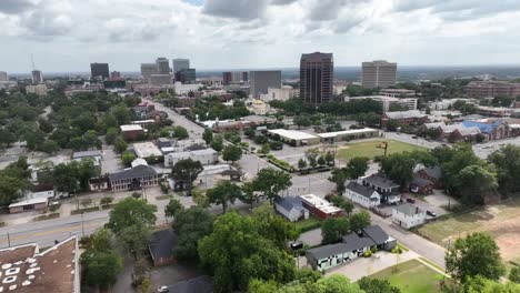 aerial view of downtown columbus, georgia