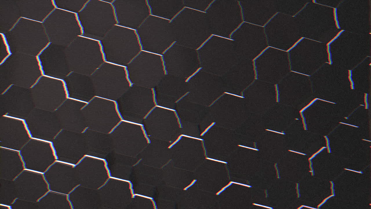 Motion dark black hex grid background 25