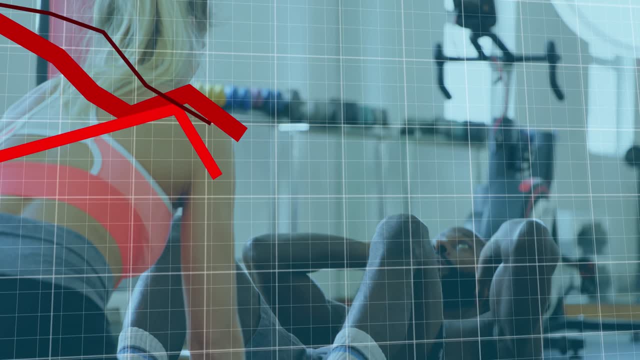 ⁇ 은 그래프는 남자 권투 선수가 앉아서 운동을 하는 것을 반대합니다.