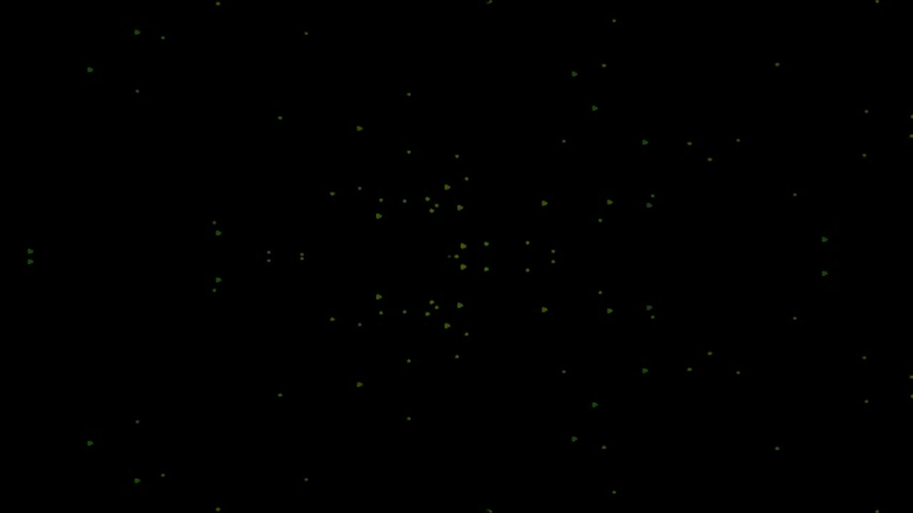 Abstracte Animatie van Gloeiende Gouden Deeltjes die Bewegen in Symmetrische Patronen