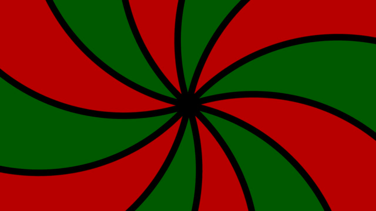 ventilador de tipo objeto circular de varios colores que gira en el sentido de las agujas del reloj, con el punto de anclaje posicionado en el centro y cubre todo el fondo.