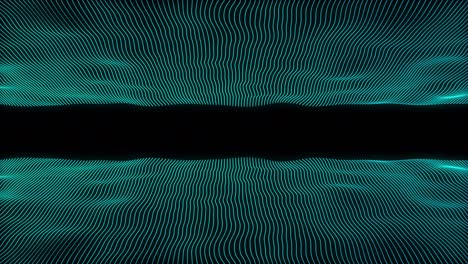 fondo de campo de partículas abstractas en bucle colorido con canal alfa 4k