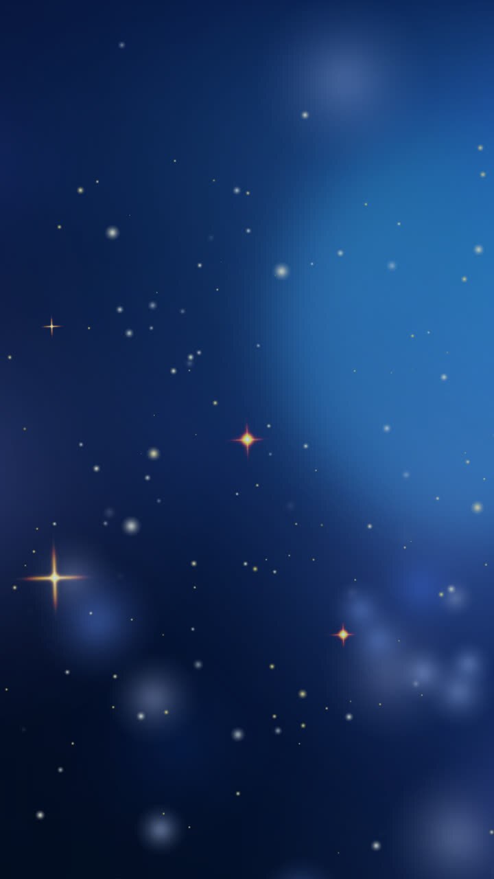 Motion Graphic of Golden particles bokeh decorative background