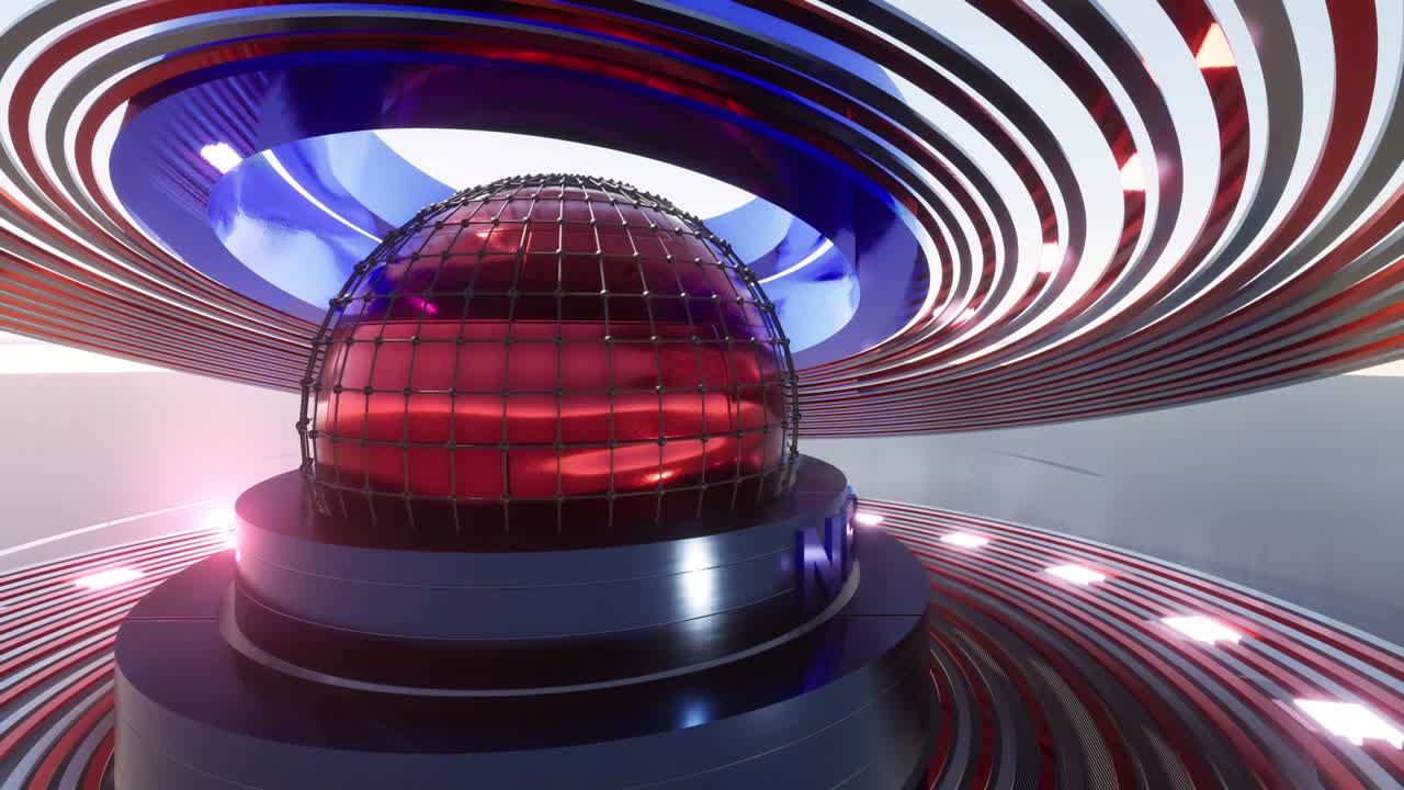 el bucle de fondo de las noticias mundiales en 3d