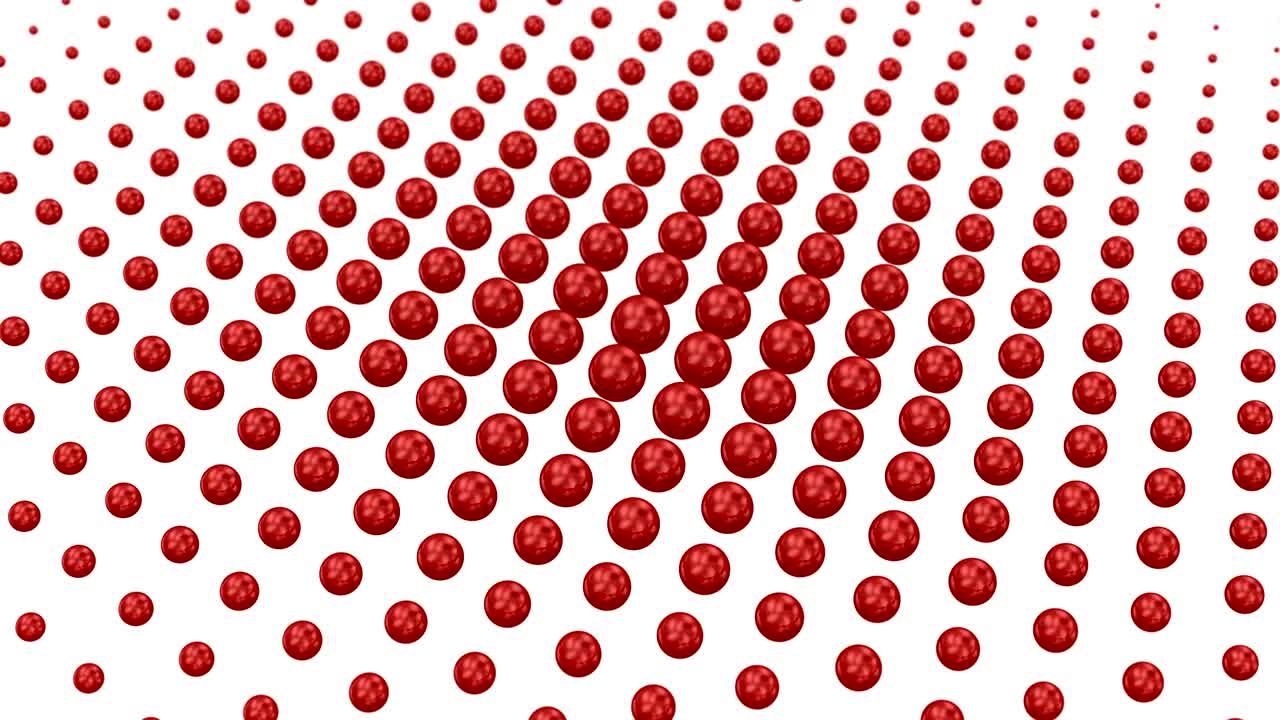 Spheres Formed A Wave