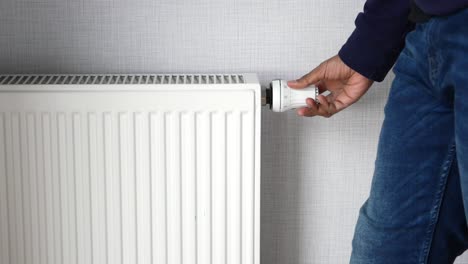 heating radiator under window in the room