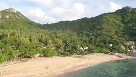 Drone-Flies-Over-Sandy-Beach