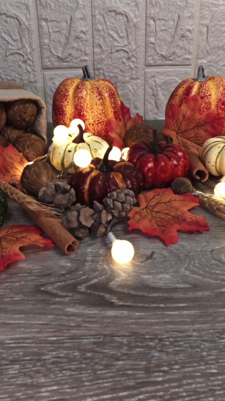 Thanksgiving autumn holiday still life decoration