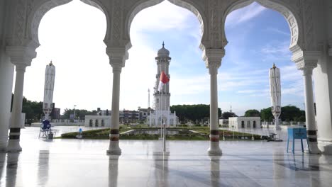 torre de la gran mezquita de baiturrahman aceh video de acciones