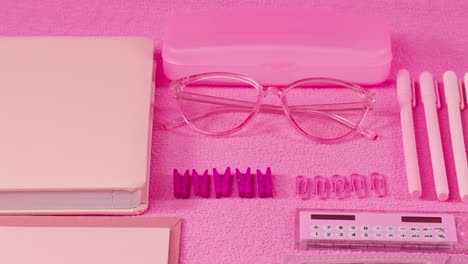 pink study essentials