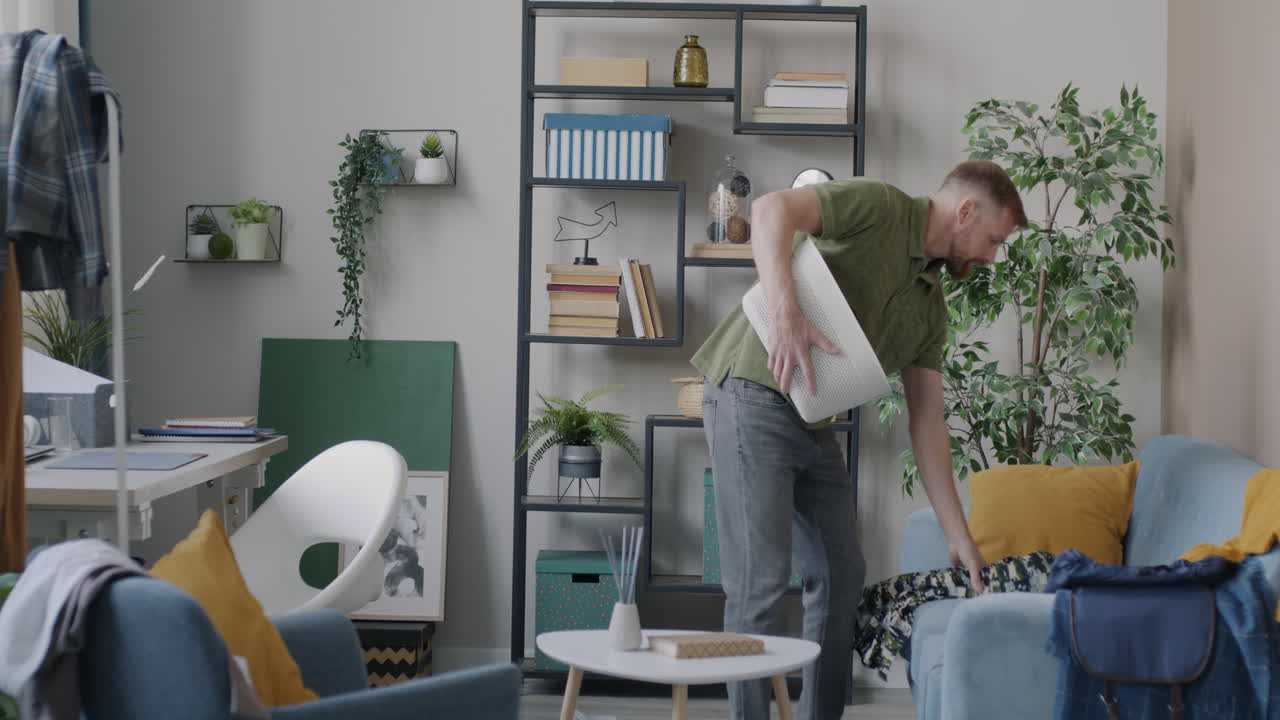 Man Moving and Packing up