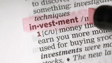 definition of investment