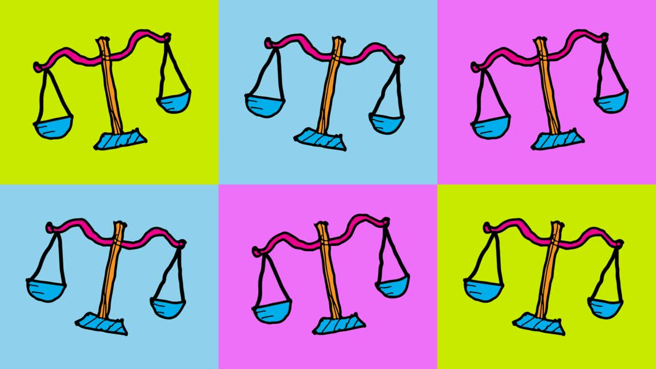 niños dibujando arte pop fondo sin costuras con tema de la ley