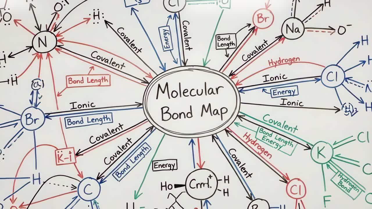 Molecular Bond Map Diagram