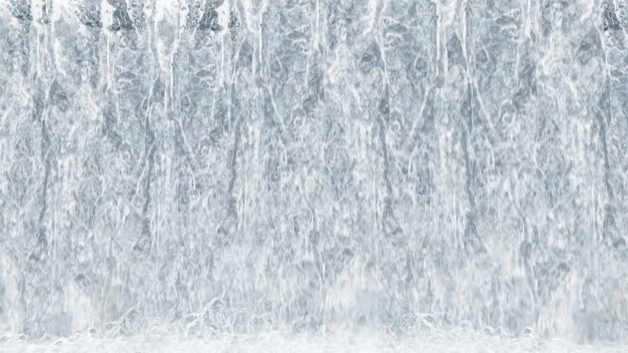 Waterfall texture loop isolated on black background. 4K for mapping 3d illustration.