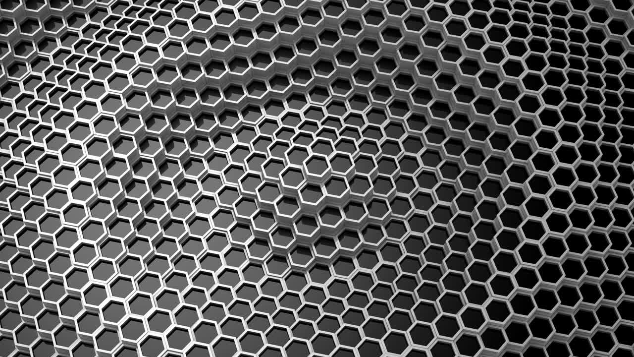 애니메이션 육각형의 배경