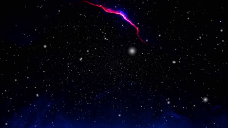 nebulosas linhas de luz que se formaram no grande universo