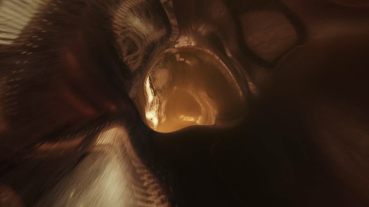 túnel 3d, vórtice, bucle vj, limo naranja, superficie mojada