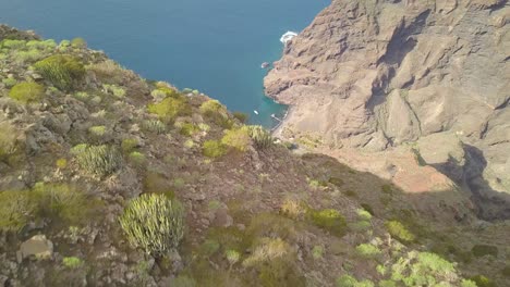 masca canyon and playa de masca beach from above