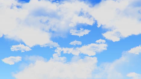 beautiful blue sky with clouds loop animation background green screen sky with cloudy weather nature