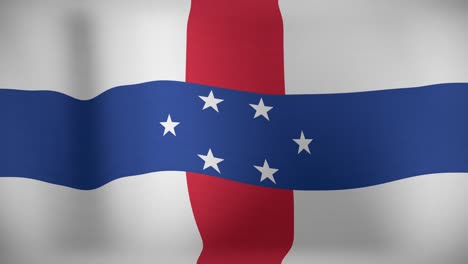 animation of national flag of netherlands antilles waving