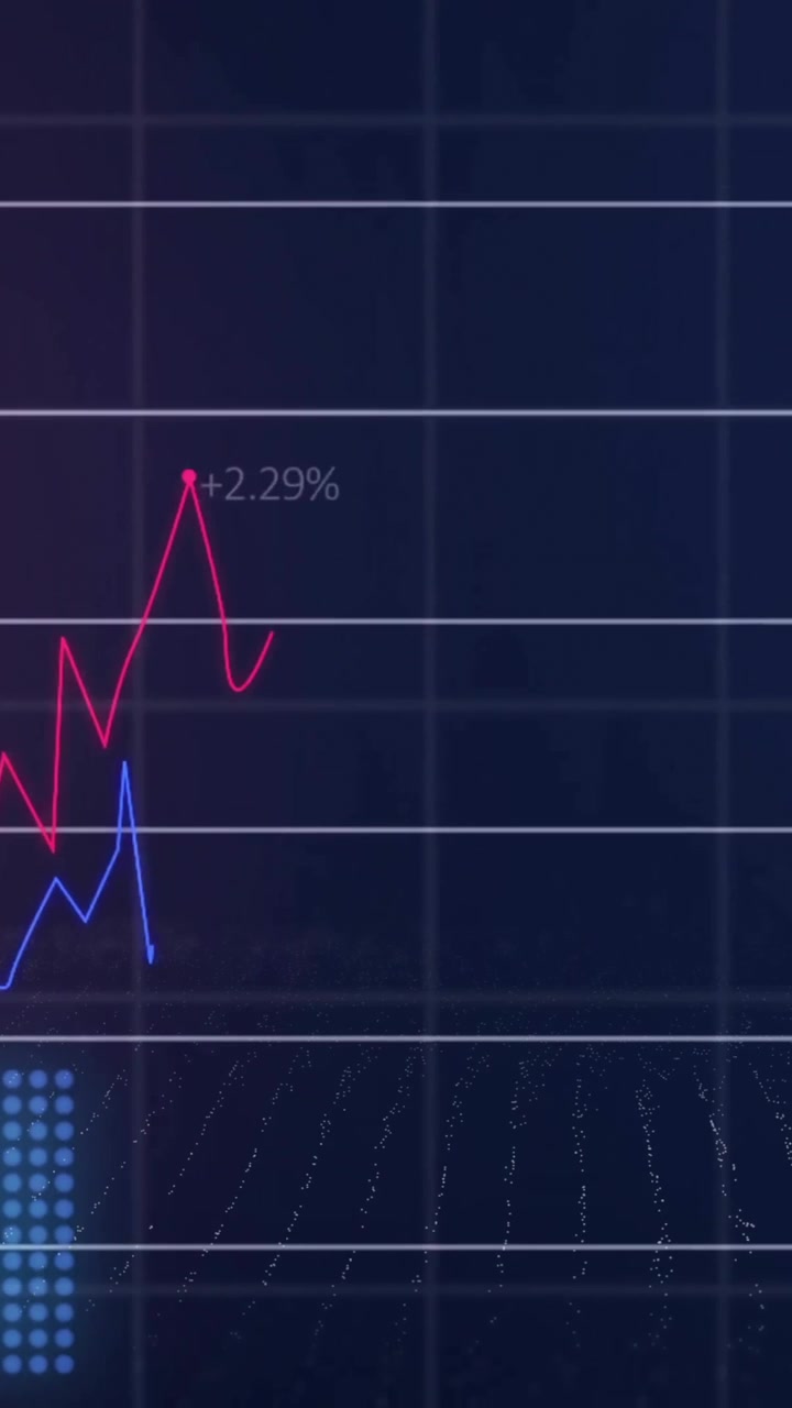 Animation of statistics and financial data processing