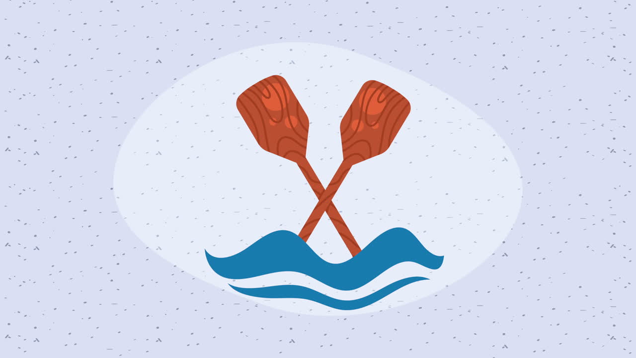 remo de barco de madera animación náutica